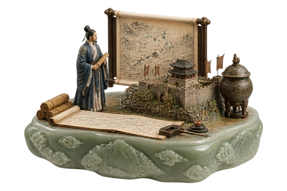 安史之乱 · AI 3D 历史主题示意