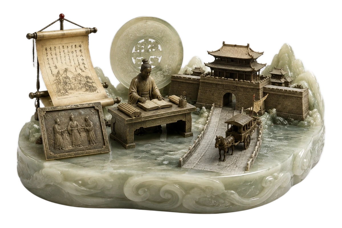 北魏孝文帝改革 · AI 3D 历史主题示意